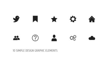 10 düzenlenebilir Internet simge kümesi. Gök, yer imi, dişli ve daha fazlası gibi simgeler içerir. Web, mobil, UI ve Infographic tasarımı için kullanılabilir.