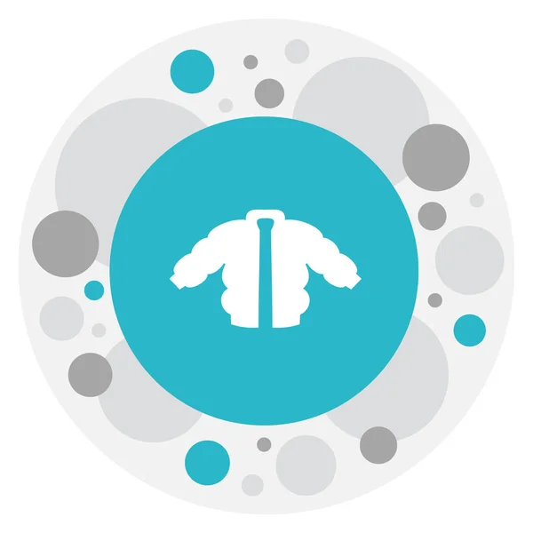 Illustration vectorielle du symbole d'air sur l'icône de veste. Élément de manteau isolé de qualité supérieure dans un style plat à la mode . — Image vectorielle