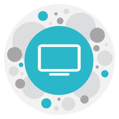 Gadget sembolü televizyon simge vektör çizim. Premium Kalite izole televizyon öğesinde Trendy düz stil.