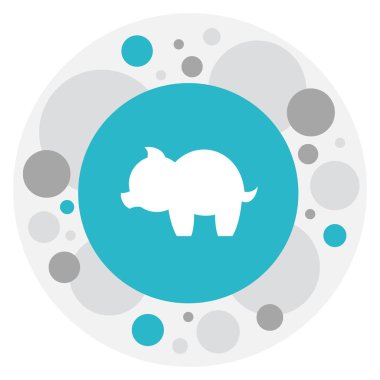 Millet sembolü domuz simge vektör Illustration. Premium Kalite izole servet öğesinde Trendy düz stil.