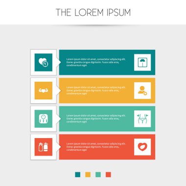 8 düzenlenebilir yaşam tarzı simgeler kümesi. Güçlü sevgi, ölçekler, zayıflama ve daha fazla gibi simgeler içerir. Web, mobil, UI ve Infographic tasarımı için kullanılabilir.