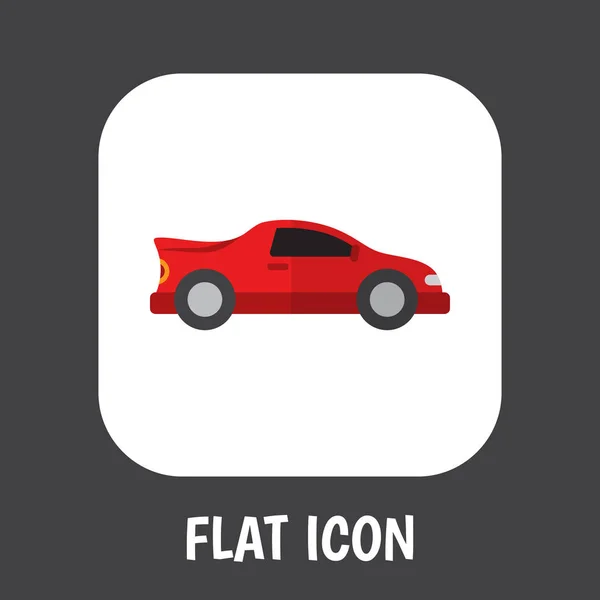 Vectorillustratie van auto symbool op auto pictogram plat. Premium kwaliteit geïsoleerd sport auto element in trendy vlakke stijl. — Stockvector