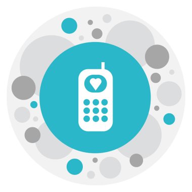 Vektör çizim telefon simgesini kın sembolü. Premium Kalite izole telefon öğesinde trendy düz stil.