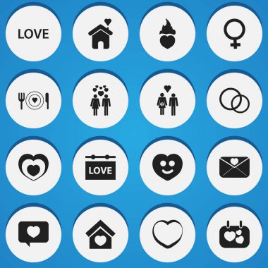 16 düzenlenebilir amour simgeler kümesi. Semboller gibi asılı yönetim kurulu ve daha fazla insan, soy, içerir. Web, mobil, UI ve Infographic tasarım için kullanılabilir.