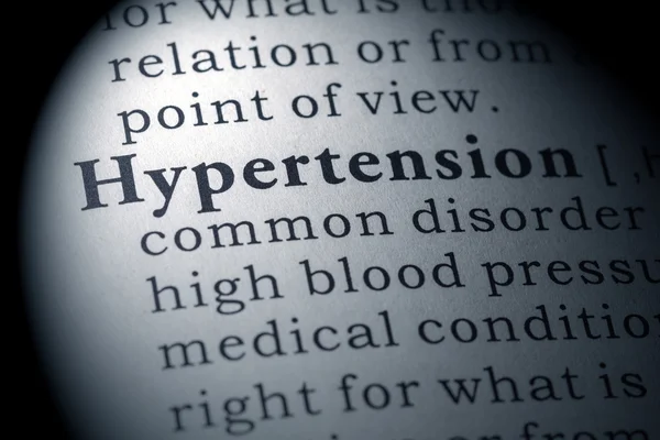 Dicionário definição de hipertensão — Fotografia de Stock