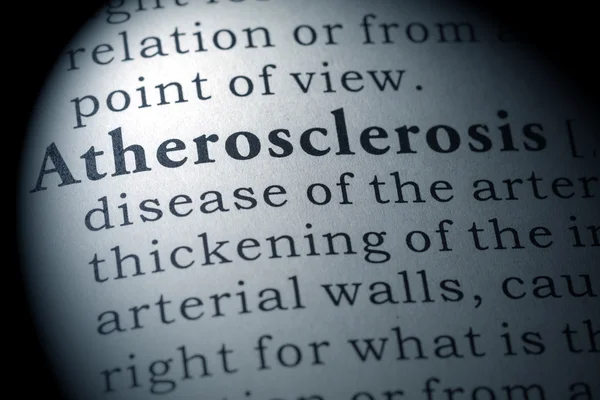 Definition of atherosclerosis — Stock Photo, Image