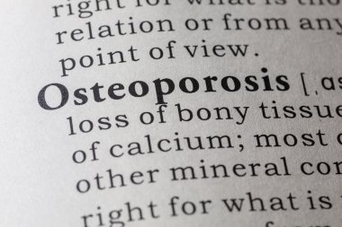 Osteoporoz sözlük tanımı