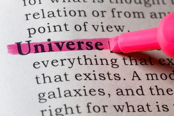 Définition de l'univers dans le dictionnaire — Photo