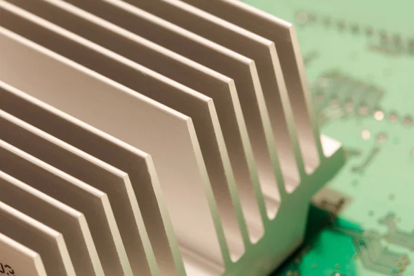 Chipset heatsink close up — Stock Photo, Image