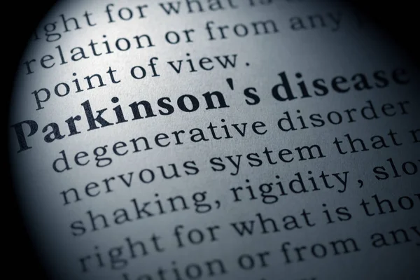 Definition of Parkinson's disease — Stock Photo, Image