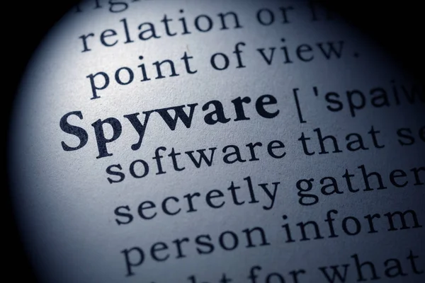 Definición de spyware — Foto de Stock