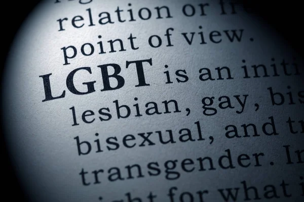 Definição de LGBT — Fotografia de Stock