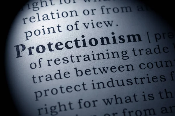 Definition of Protectionism — Stock Photo, Image