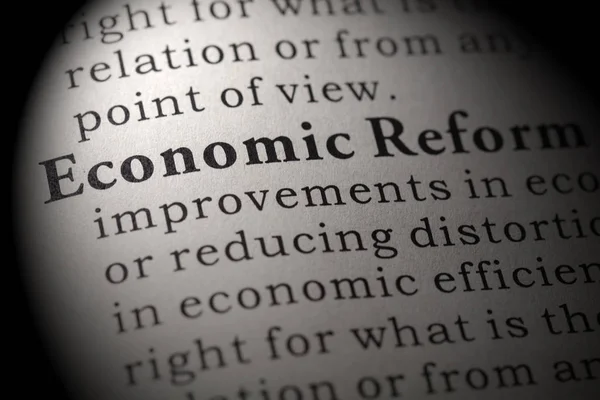 Definition of economic reform Royalty Free Stock Images