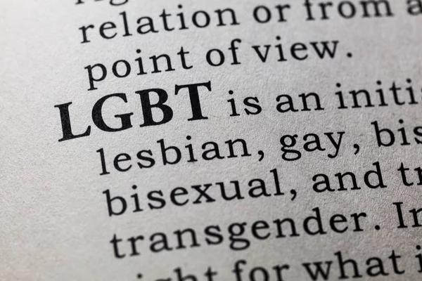 Definition of LGBT — Stock Photo, Image