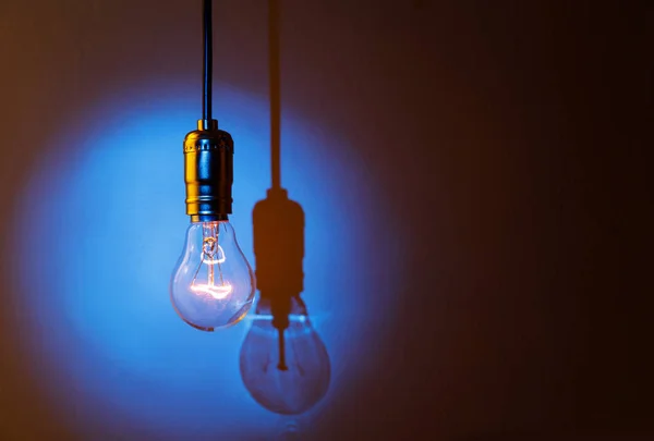 Blue light bulb — Stock Photo, Image
