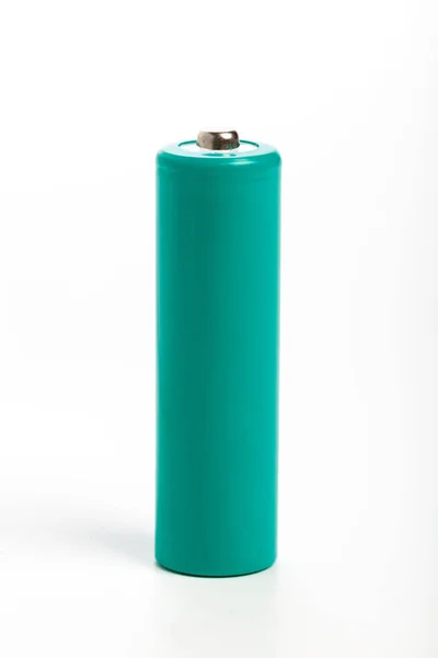 Eine grüne Batterie — Stockfoto