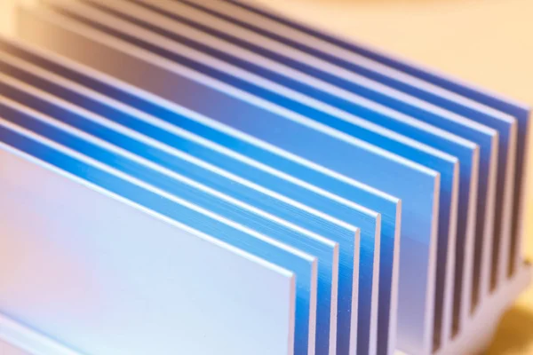 Blauwe chipset heatsink — Stockfoto