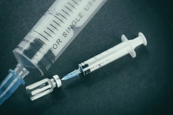 Single use Medical syringe — Stock Photo, Image