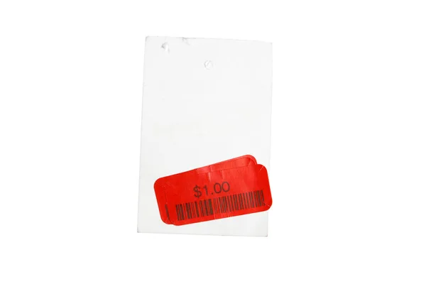 Red price tag — Stock Photo, Image