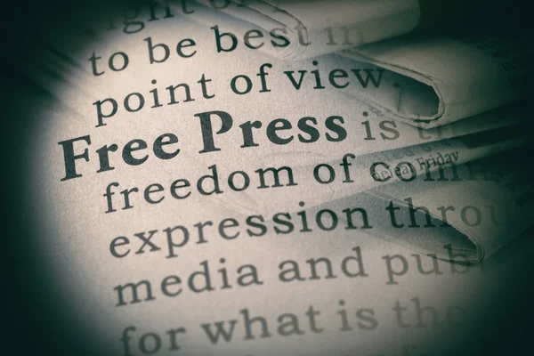 Definition der Pressefreiheit — Stockfoto