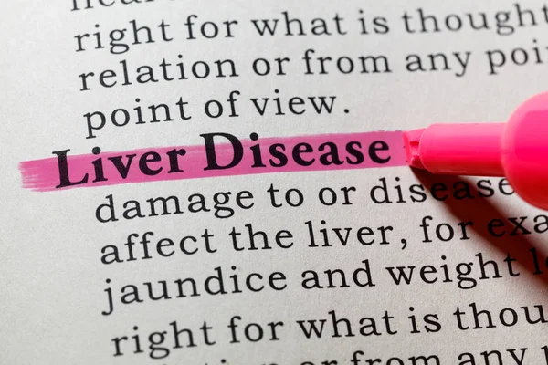 Definition of liver disease — Stock Photo, Image