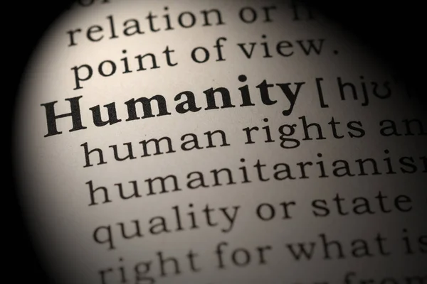 Definition of humanity — Stock Photo, Image