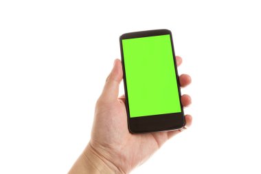 el bir cep telefonu tutarak