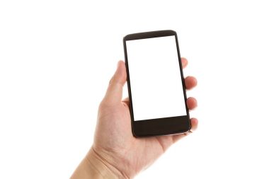 el bir cep telefonu tutarak