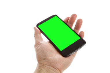 el bir cep telefonu tutarak