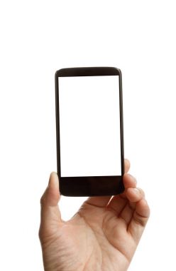 el bir cep telefonu tutarak