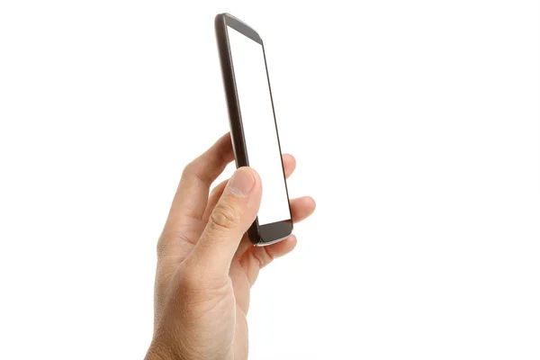 Mão segurando um celular — Fotografia de Stock