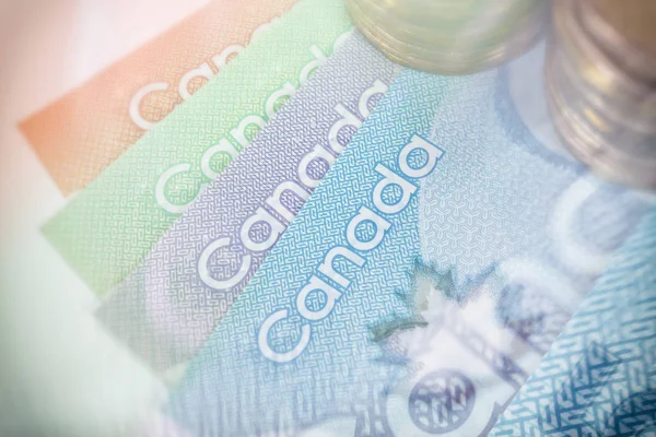 Moneda de papel canadiense — Foto de Stock