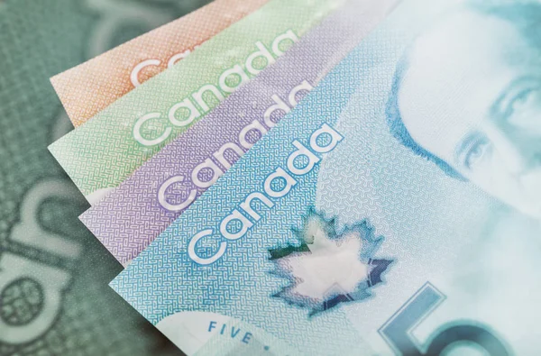 Canadian paper currency — Stock Photo, Image