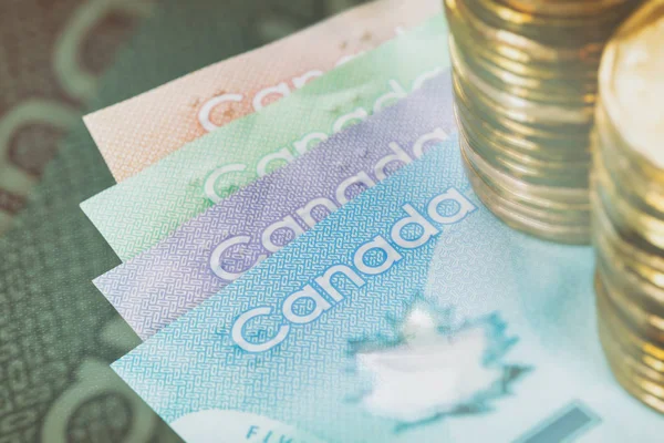 Moneda de papel canadiense — Foto de Stock