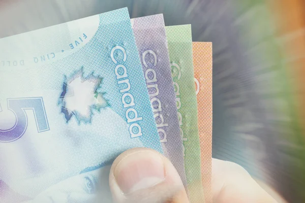 Canadese papiergeld — Stockfoto