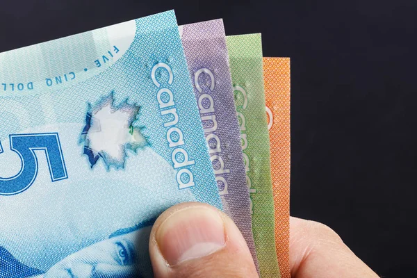 Canadian paper currency — Stock Photo, Image