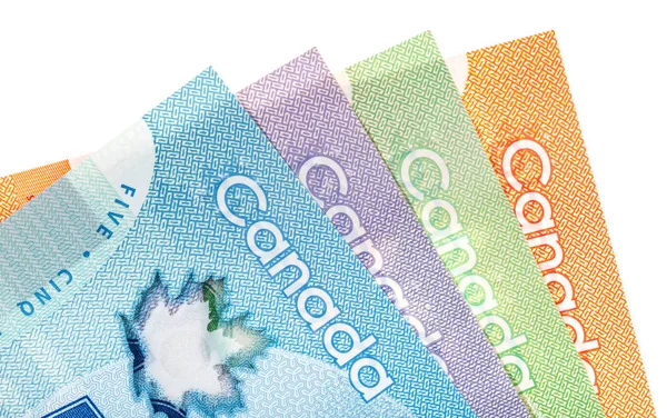 Canadian paper currency — Stock Photo, Image