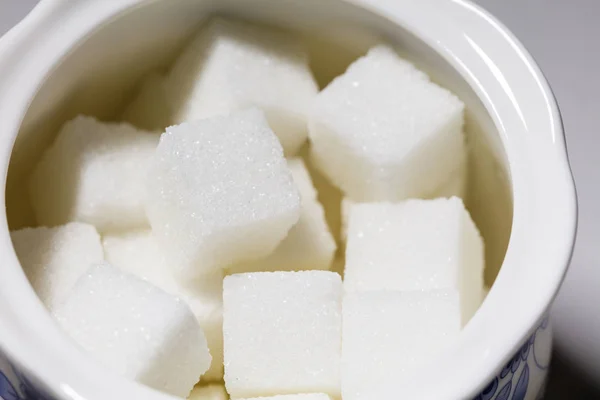 White sugar cubes — Stock Photo, Image