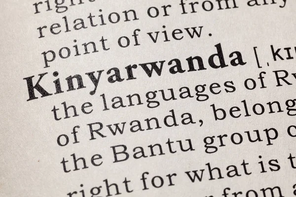 Definição de Kinyarwanda Imagens De Bancos De Imagens Sem Royalties