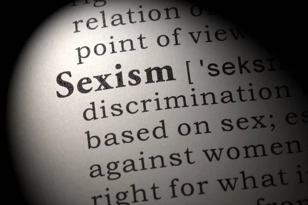 Definition von Sexismus — Stockfoto