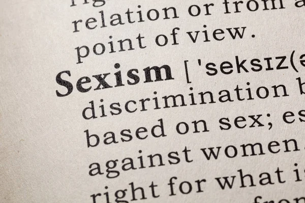 Definition av Sexism — Stockfoto