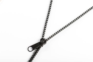 siyah plastik fermuar