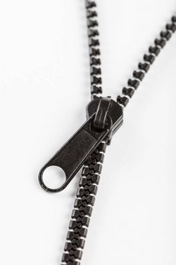 siyah plastik fermuar