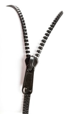 siyah plastik fermuar