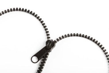 siyah plastik fermuar