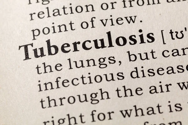 Definition of Tuberculosis — Stock Photo, Image