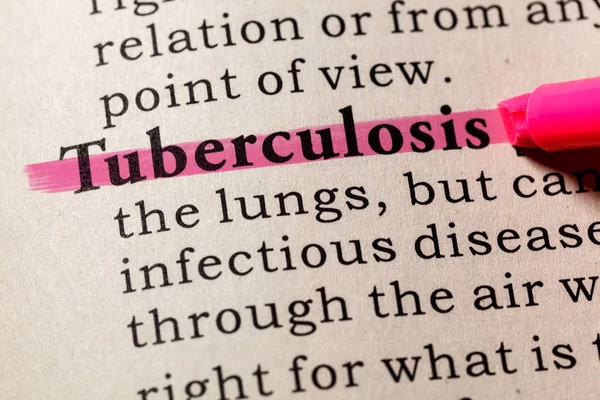 Definition of Tuberculosis — Stock Photo, Image