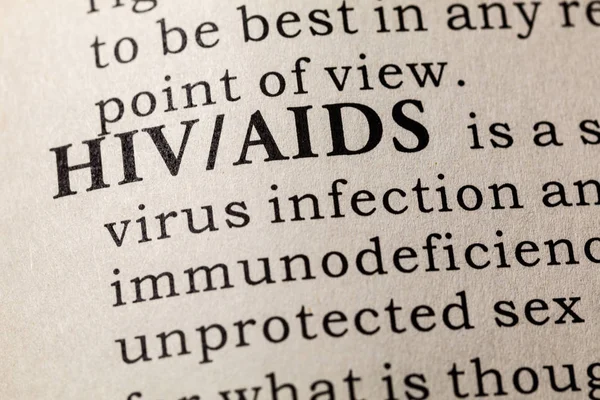 Определение ВИЧ / СПИДа — стоковое фото
