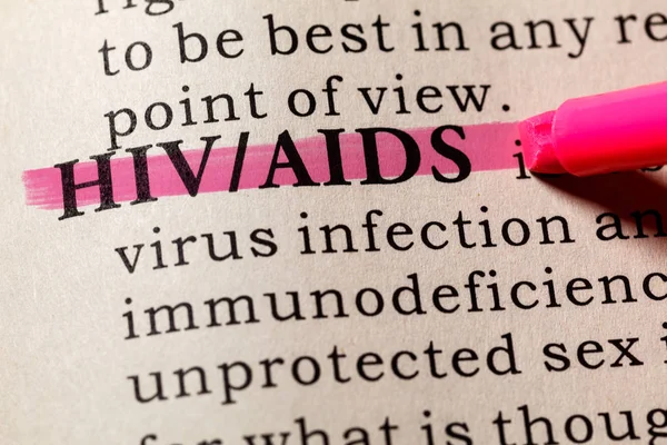 Definitie van Hiv/Aids — Stockfoto
